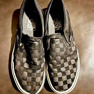 Old Vintage Skateboard Checker Vans